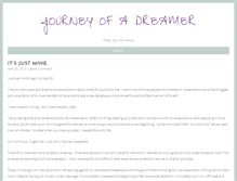 Tablet Screenshot of journeyofadreamer.com